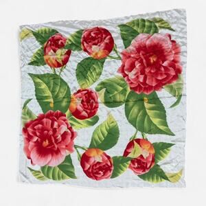 Adrienne vittadini silk peony scarf